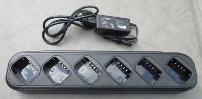 Six slot charger for Talkpod A50P walkie-talkie radios